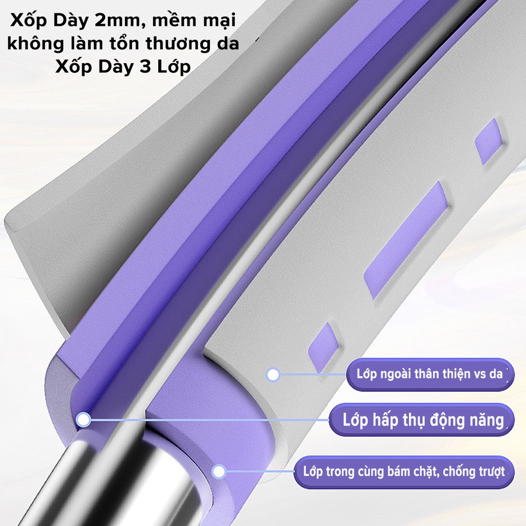 Mô tả Vòng Lắc Eo Giảm Mỡ Bụng Lõi Thép Không Gỉ Tập Bụng Thon Massage Giảm Mỡ Bằng Ống Thép Không Gỉ Hãng Amalife - 5