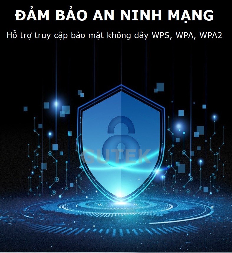 Mô tả Bộ kích sóng wifi 4 râu Gutek KS1 tốc độ 300mbps 1200mbps phát xuyên tường kết nối xa sóng mạnh - 6