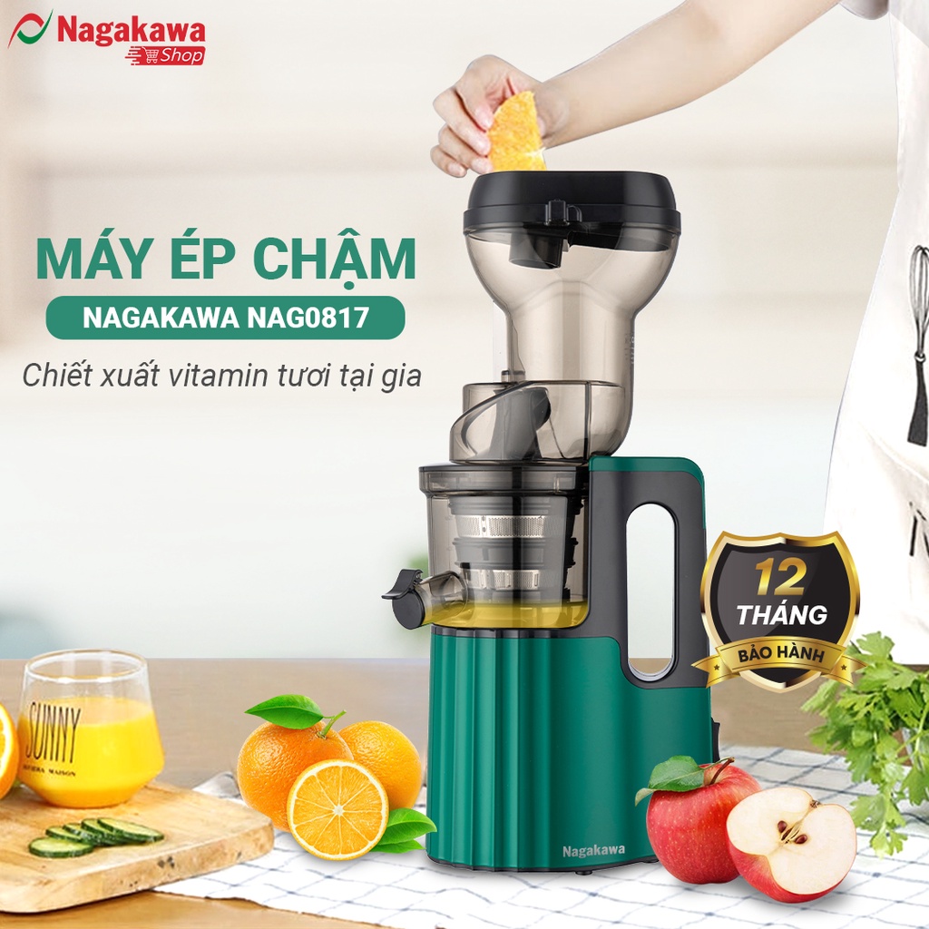 Thiết kế máy ép chậm Nagakawa NAG0817
