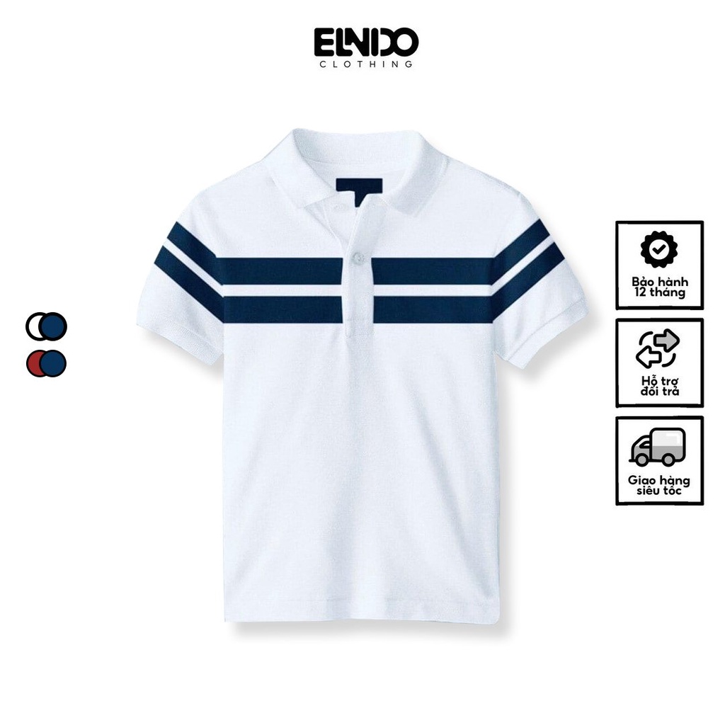 Mô tả Áo polo nam cổ bẻ tay ngắn phong cách cổ điển lịch sự chất liệu cotton cá sấu cao cấp ELNIDO - 2