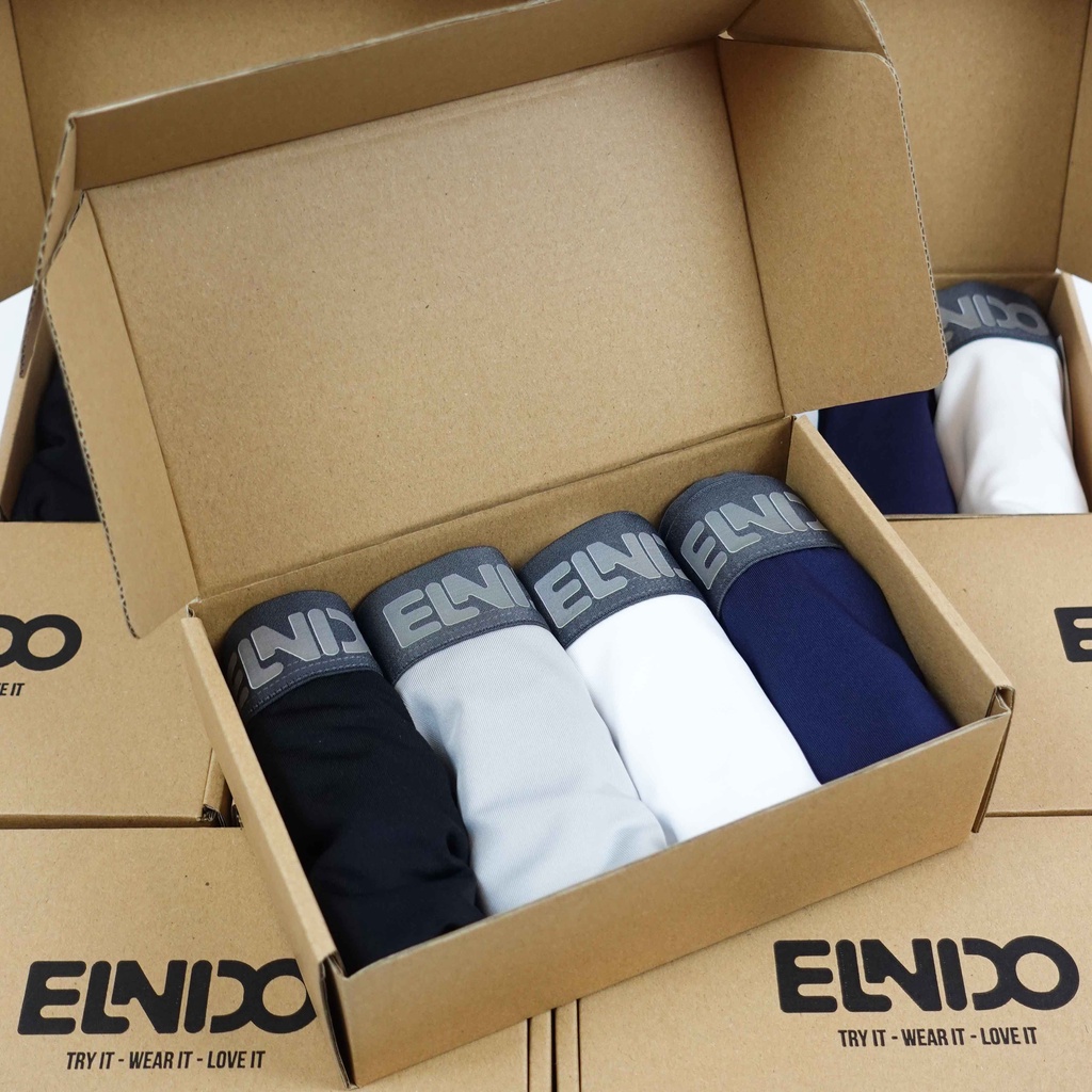 Mô tả 01 Quần sịp đùi ELNIDO (không che tên) chất liệu cao cấp thoáng mát, vải thun lạnh EDS-01 (không kèm hộp) - 5