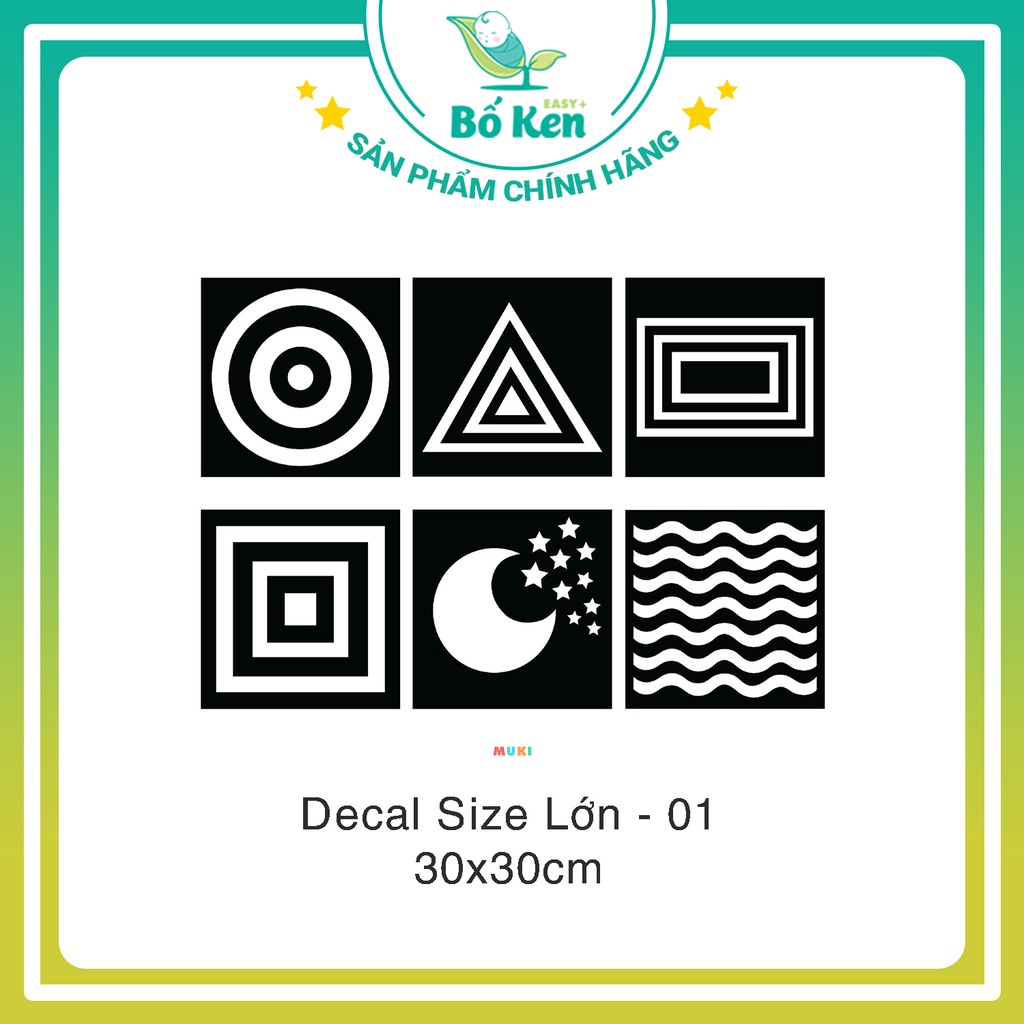 Mô tả Bộ Thẻ Kích Thích Thị Giác Giúp Bé Phát triển Toàn Diện [Chuẩn Phương Pháp Montessori, Loại Decal Dán và Thẻ Gấp] - 4