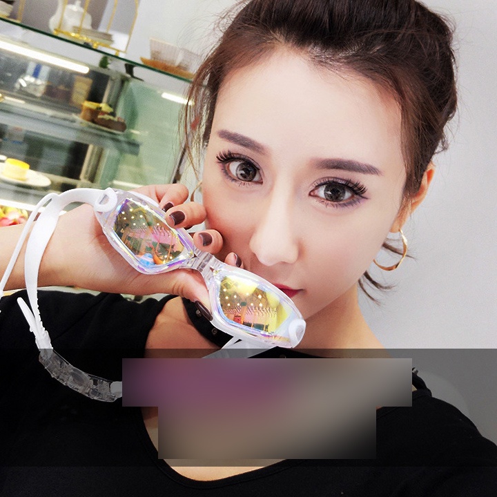 Mô tả Màu ĐEN - Kính Bơi Tráng Bạc Có Gắn Bịt Tai Chống Tia UV Chống Nước Gắn Liền Thân Chính Hãng Amalife - 3
