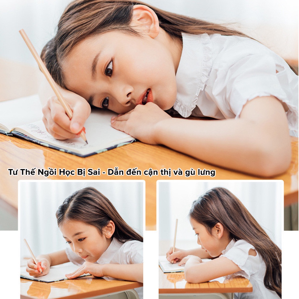 Mô tả Bộ Giá Đỡ Cằm Chống Cận Thị Cải Tiến PRO Dụng Cụ Chống Gù Giúp Ngồi Thẳng Lưng Luyện Chữ Chính Hãng Amalife - 3