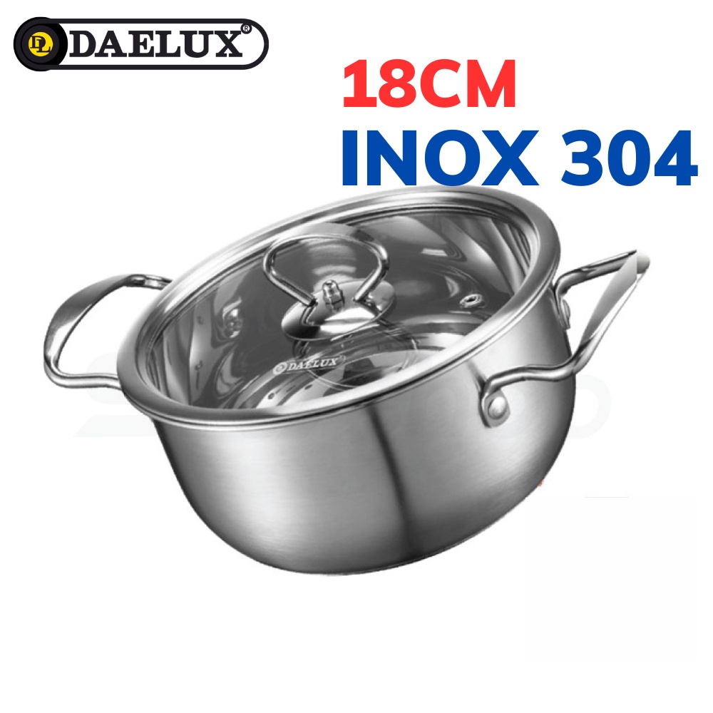 Mô tả Bộ 2 nồi Inox 304 đáy từ 5 lớp siêu bền Daelux 18+22cm DXSP-GS2 không kén bếp - 3