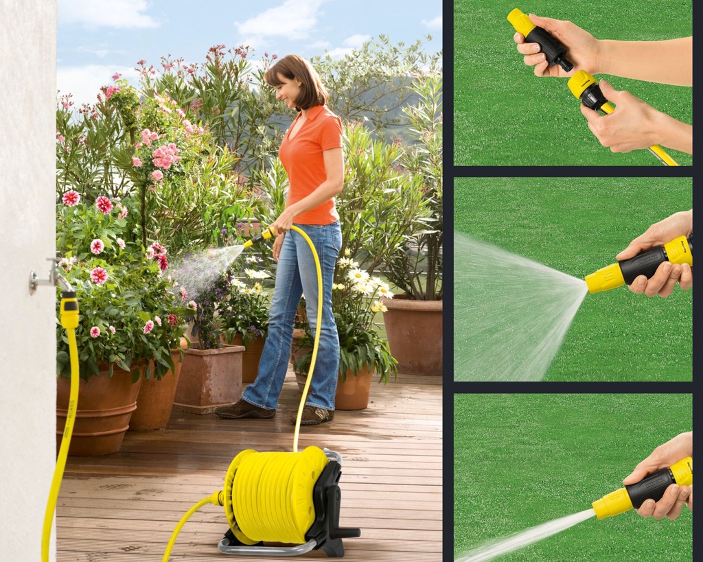 Mô tả Guồng dây Karcher 15 mét hay còn gọi là dây cấp nước HR 25 - 1