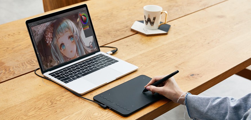 XP-Pen Deco Mini7W Wireless - Cổng USB-C
