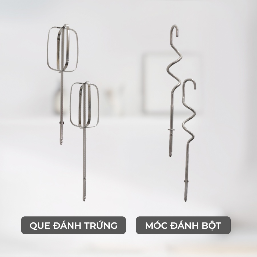 Thiết kế tay cầm và đứng của máy đánh trứng Lebenlang LBL8908
