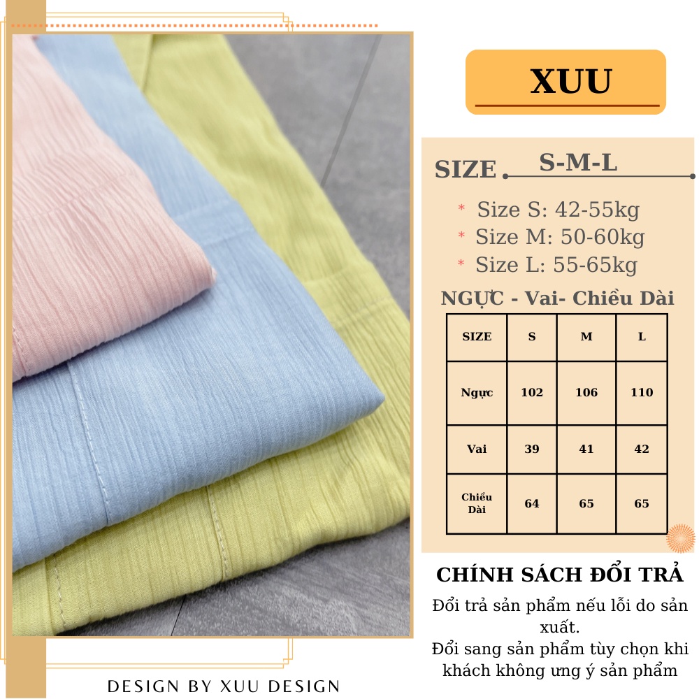 Áo sơ mi nữ dài tay dáng rộng có túi ngực chất liệu mát dễ phối đồ Xuu ...