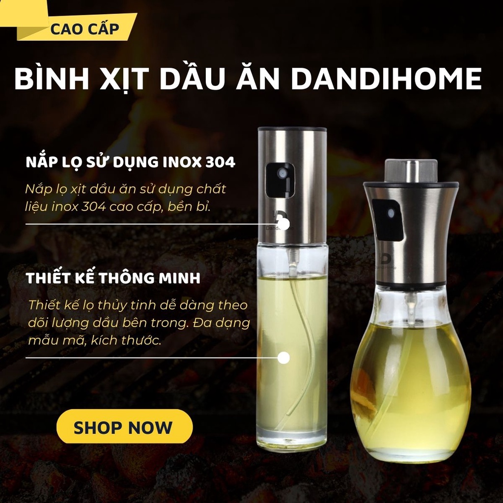 Bình xịt dầu ăn DandiHome phun sương