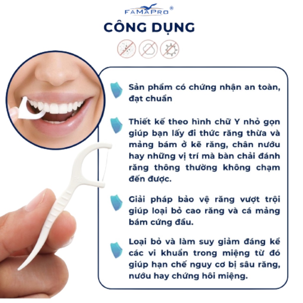 Mô tả Tăm Chỉ nha khoa Famapro Cao Cấp - 1