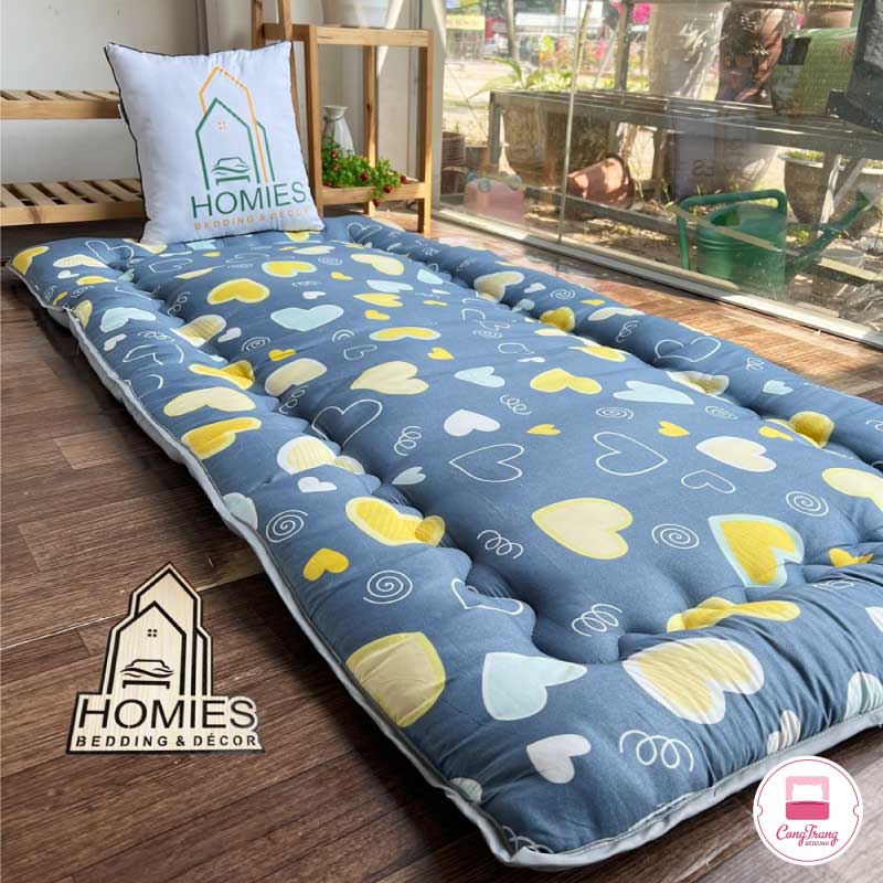 Topper nệm bông xuất Nhật HOMIES cao cấp , Đệm Topper ngủ trưa văn ...