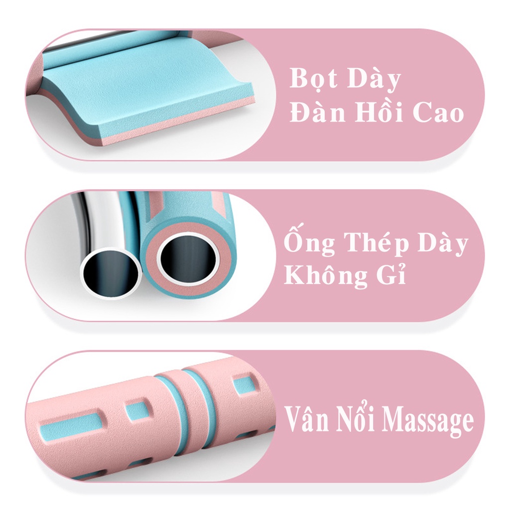 Mô tả Vòng Lắc Eo Giảm Mỡ Bụng Lõi Thép Không Gỉ - Có Thể Điều Chỉnh Cân Nặng Dụng Cụ Tập Bụng Thon Giảm Mỡ Bụng Hãng Amalife - 2