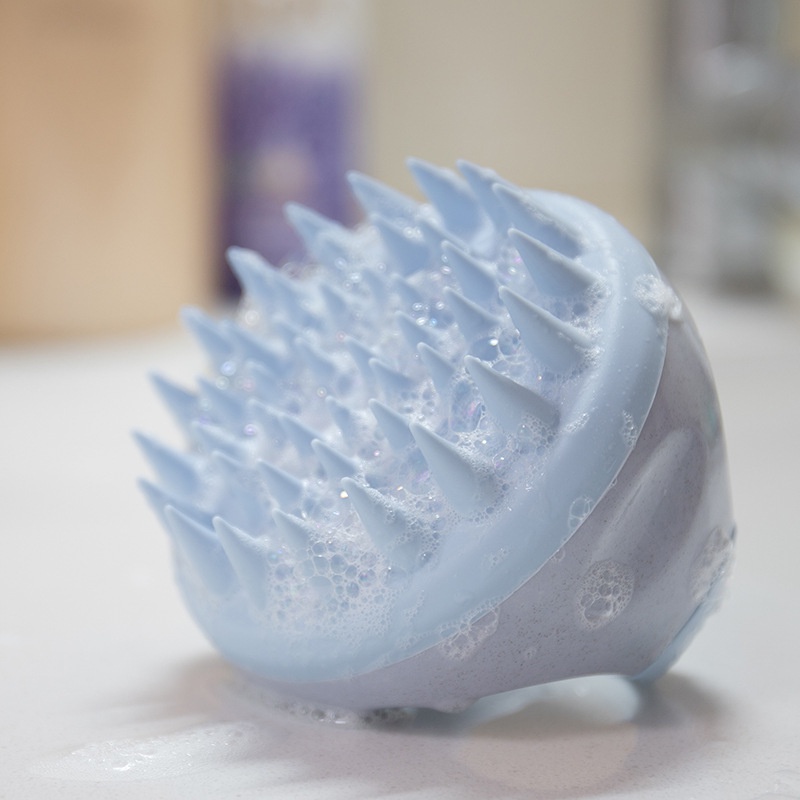 Mô tả Lược gội đầu thư giãn Massage Vườn Thảo Mộc chất liệu gai silicone cao cấp, vỏ nhựa lúa mạch an toàn - 4