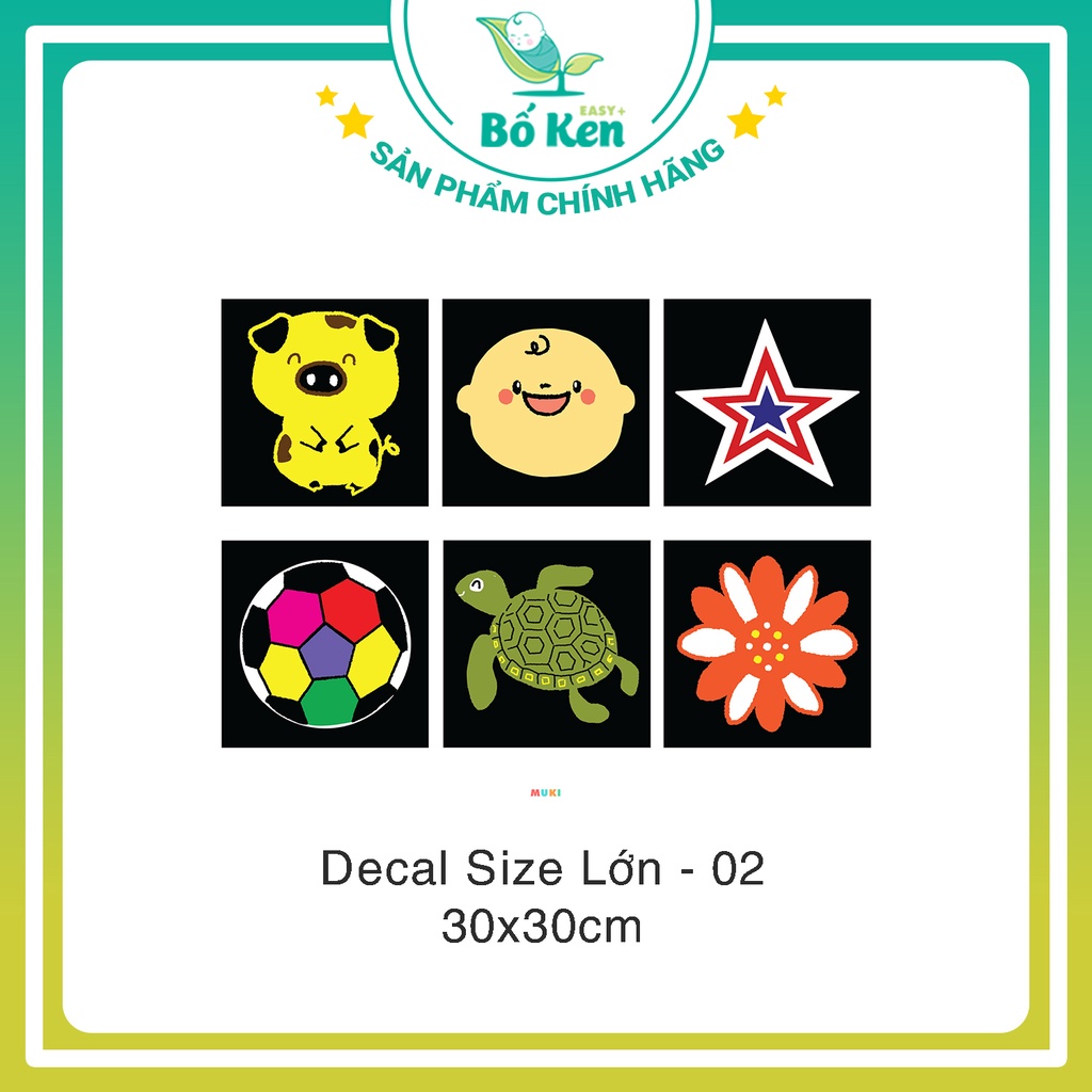 Mô tả Bộ Thẻ Kích Thích Thị Giác Giúp Bé Phát triển Toàn Diện [Chuẩn Phương Pháp Montessori, Loại Decal Dán và Thẻ Gấp] - 5
