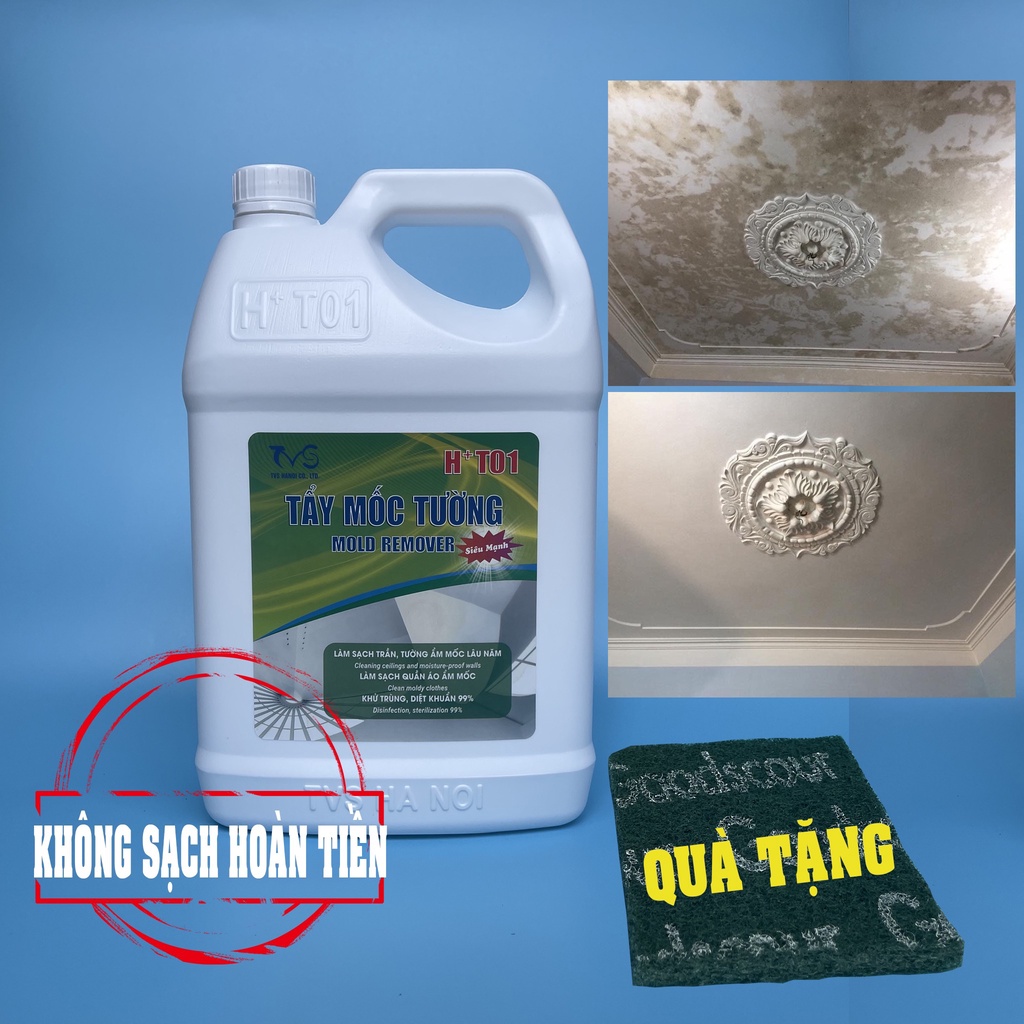 Mô tả Tẩy mốc trần tường TVS thể tích 1.8L, quần áo trắng, khử trùng khử khuẩn nhà trường, bệnh viện - 3