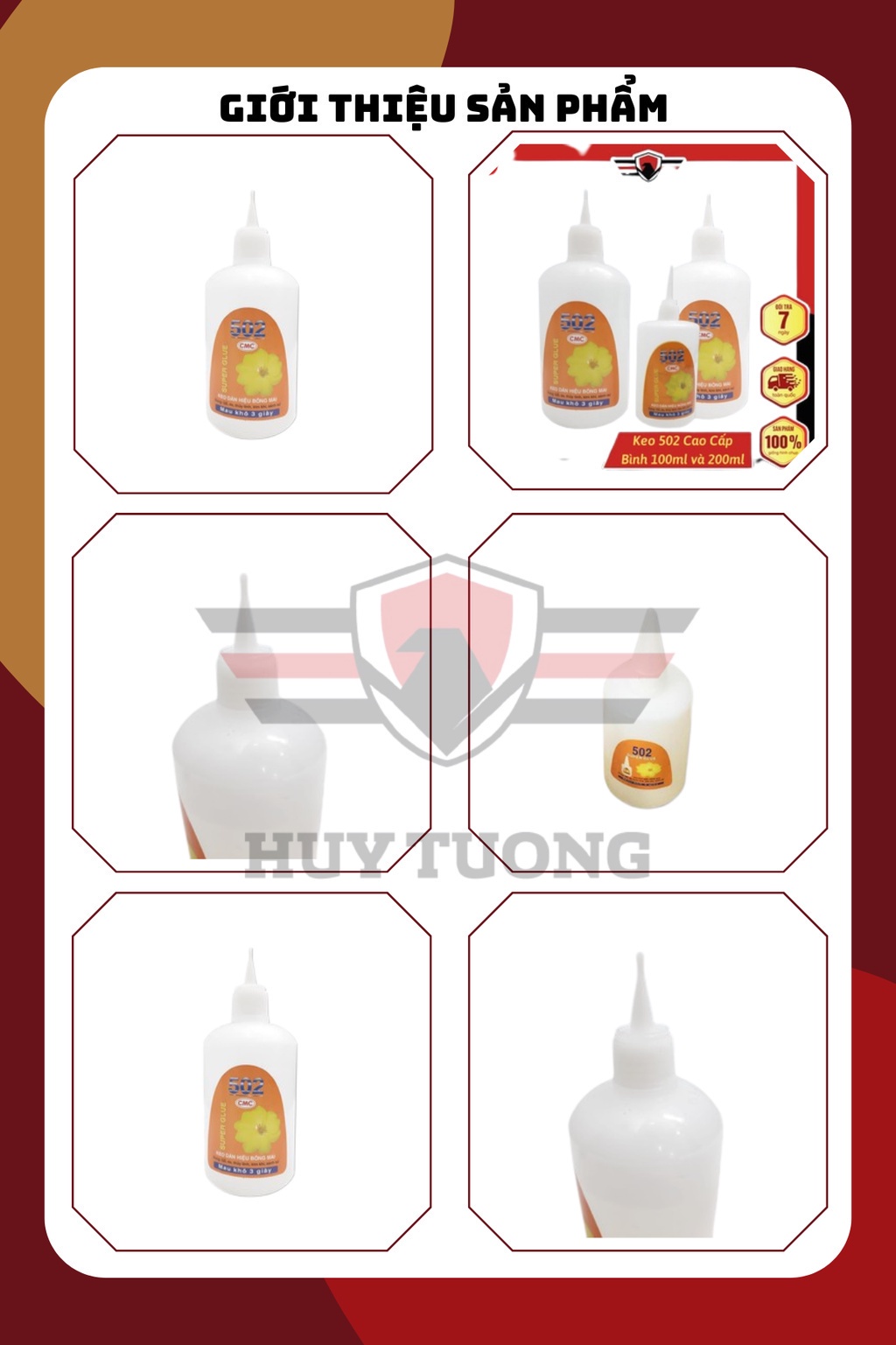Mô tả Keo dán sắt 502 bông mai chuyên dụng dán gỗ, sắt đa năng - HUY TUONG - 3