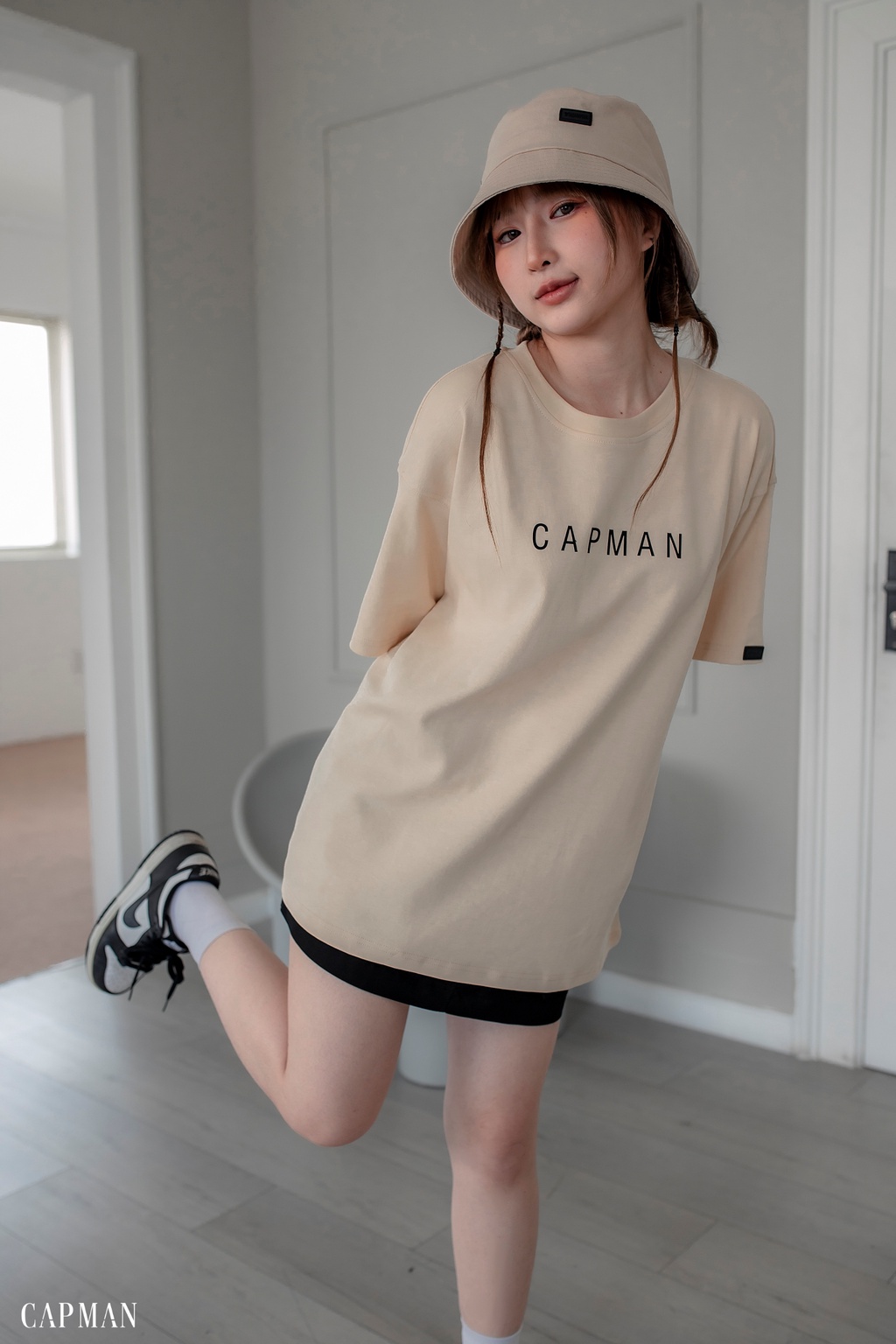 Mô tả Mũ bucket trơn vành cụp CAPMAN CLUB, nón bo tròn basic CM65 unisex nam nữ - 10