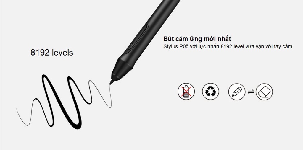 Mô tả Bảng Vẽ Điện Tử XP-Pen Deco 03 10x6inch Wireless Lực Nhấn 8192 Nút Xoay Dial - 5