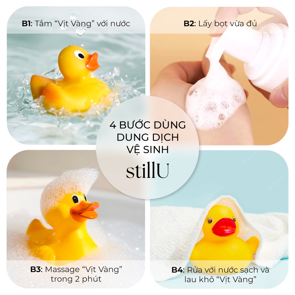 Mô tả Dung Dịch Vệ Sinh Phụ Nữ Tạo Bọt stillU Sensitive Women 100ml Dịu Nhẹ Dưỡng Ẩm Ngừa Viêm Ngứa - 4