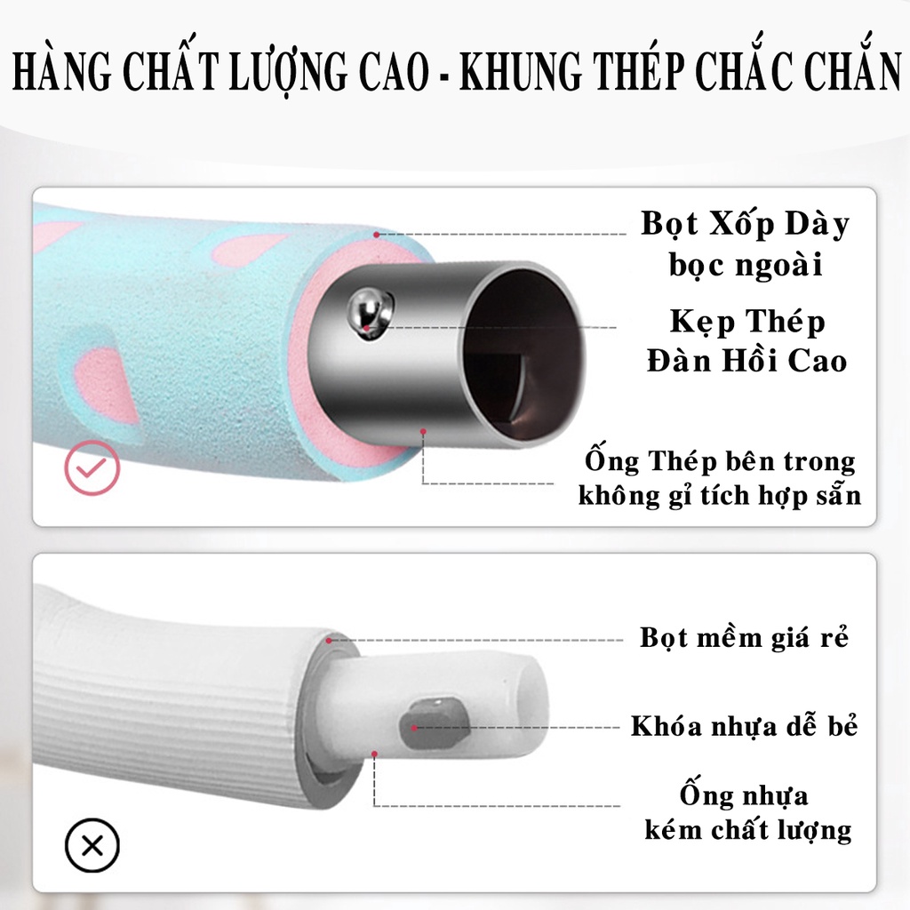 Mô tả Vòng Lắc Eo Giảm Mỡ Bụng Lõi Thép Không Gỉ Tập Bụng Thon Massage Điều Chỉnh Được Trọng Lượng Hãng Amalife - 5