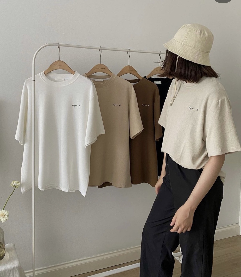 Mô tả Áo phông tổ ong in chữ EMIX freesize dưới 55kg, form dài rộng, chất cotton aophongchu0001/P6K9 - 1