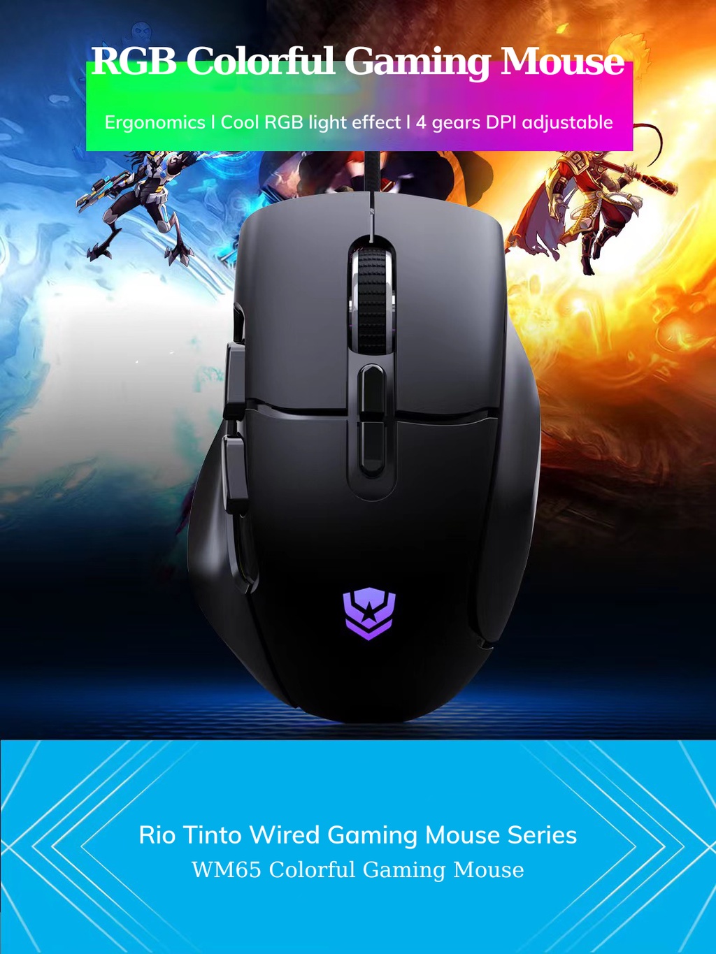 Chuột Gaming Có Dây FULL LED LAPOP WM65 - Hàng Chính Hãng | Shopee Việt Nam