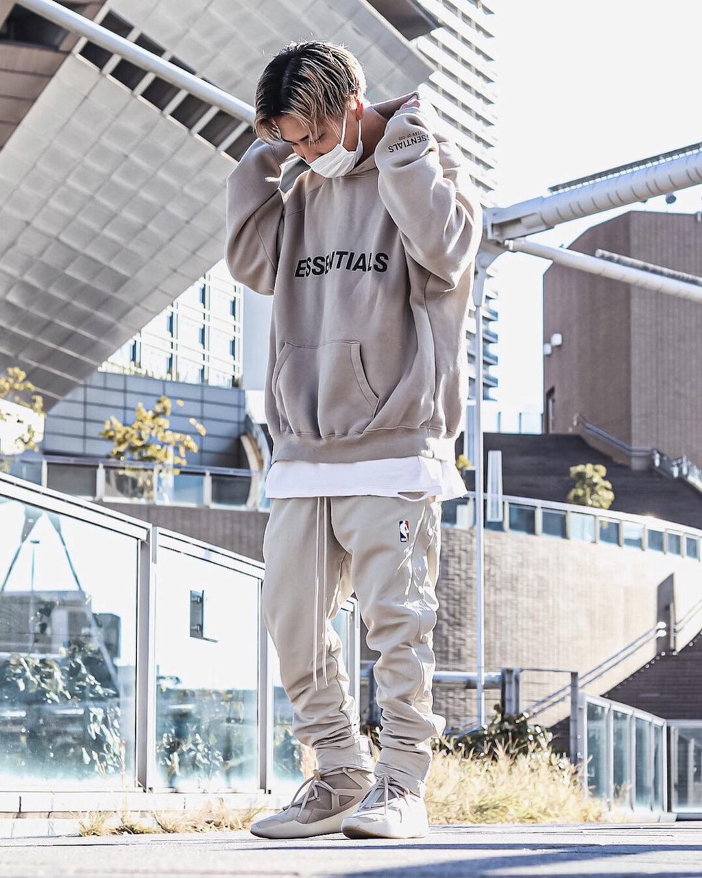 Fear of god hot sale warm up pants