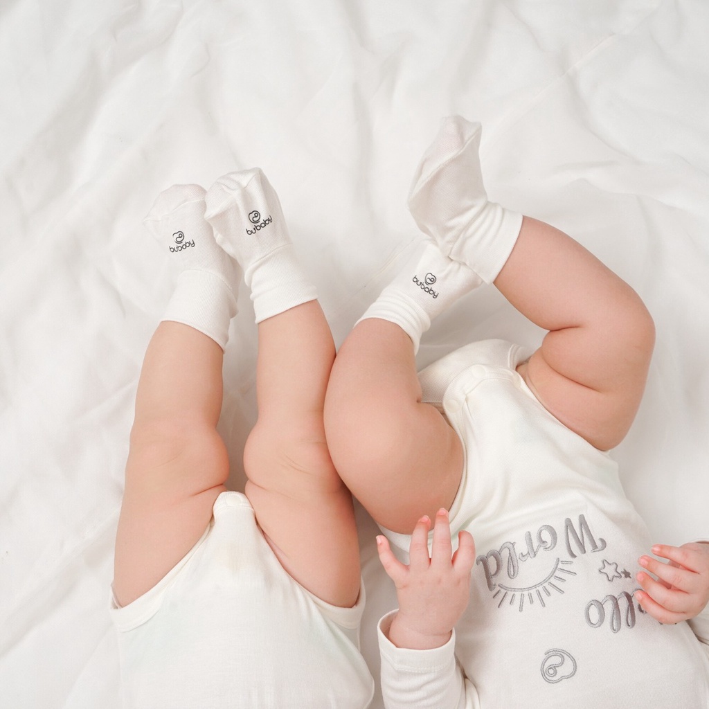 Mô tả Tổng hợp các set Bao Tay Bao Chân BU Baby sợi tre mềm mướt | Phụ kiện BU Baby chính hãng - 2