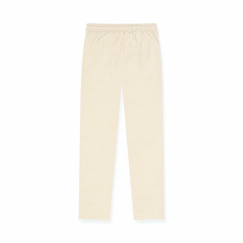 Mô tả Quần Baggy Kaki Unisex Basic nam nữ cạp chun ống rộng phong cách Hàn Quốc ELNIDO - 1