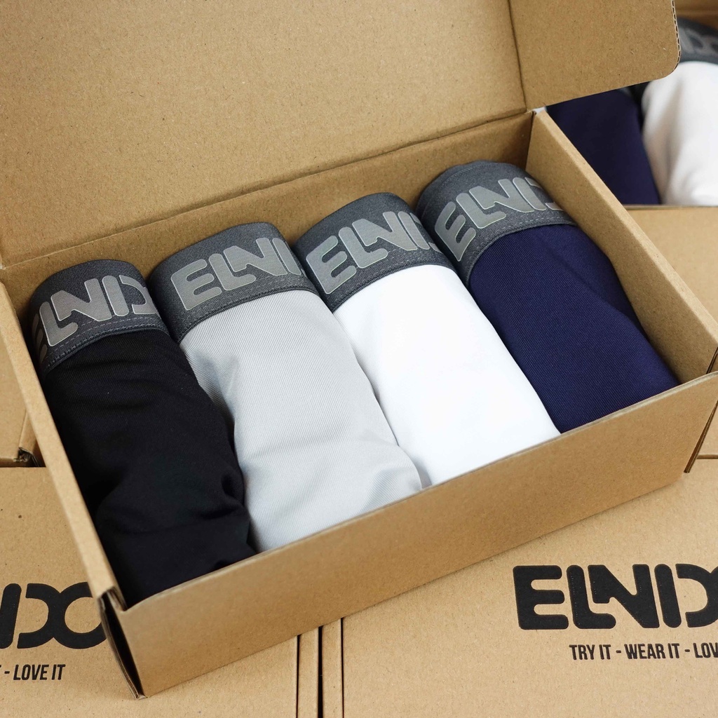Mô tả 01 Quần sịp đùi ELNIDO (không che tên) chất liệu cao cấp thoáng mát, vải thun lạnh EDS-01 (không kèm hộp) - 6