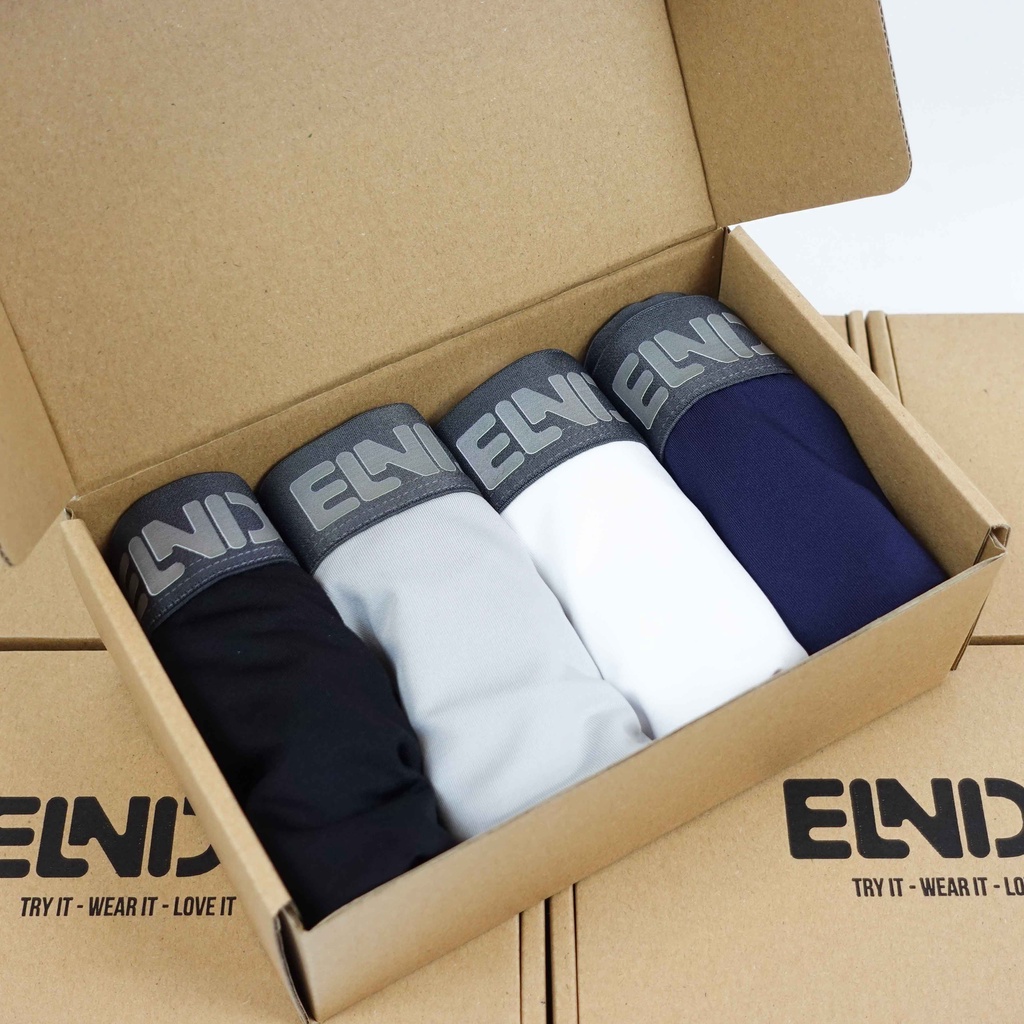 Mô tả 01 Quần sịp đùi ELNIDO (không che tên) chất liệu cao cấp thoáng mát, vải thun lạnh EDS-01 (không kèm hộp) - 4