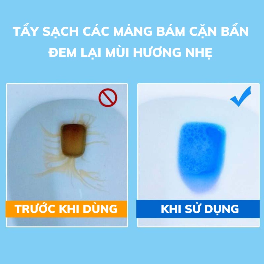 Mô tả Combo 5 bịch 50 viên Tẩy Bồn Cầu Huy Tưởng Khử Mùi, Ngăn Khuẩn, Sạch Sáng khối lương 300gg - 4