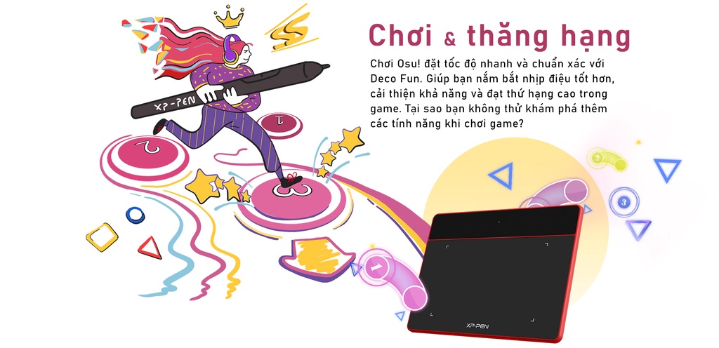XP-PEN Deco Fun L vẽ và sáng tạo