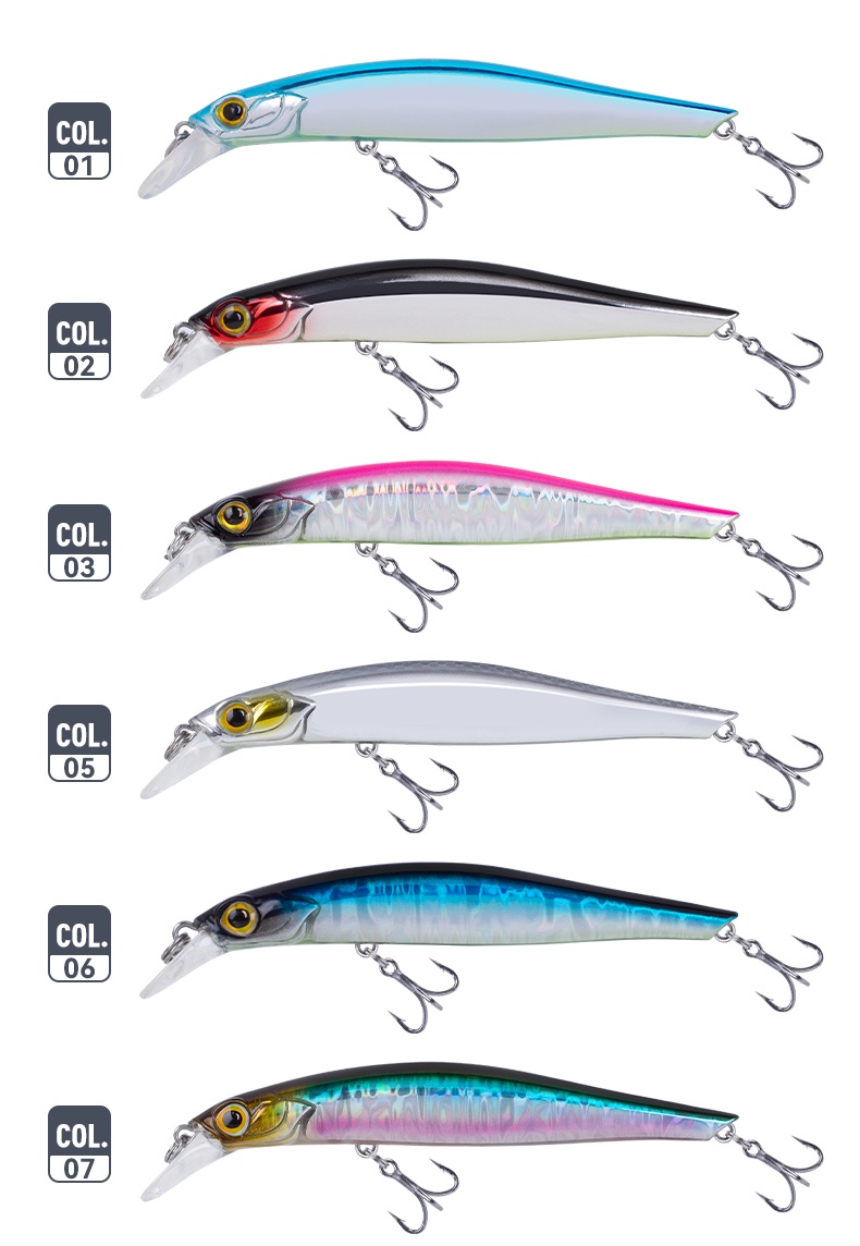 Mô tả Kingdom Hot Jerkbaits Mồi Câu Cá 60mm 6g 80mm 9g 95mm 14g 105mm 18.6g Chìm Minnow Dụ Mồi Cứng Mồi Câu Cá Mồi Wobblers - 12