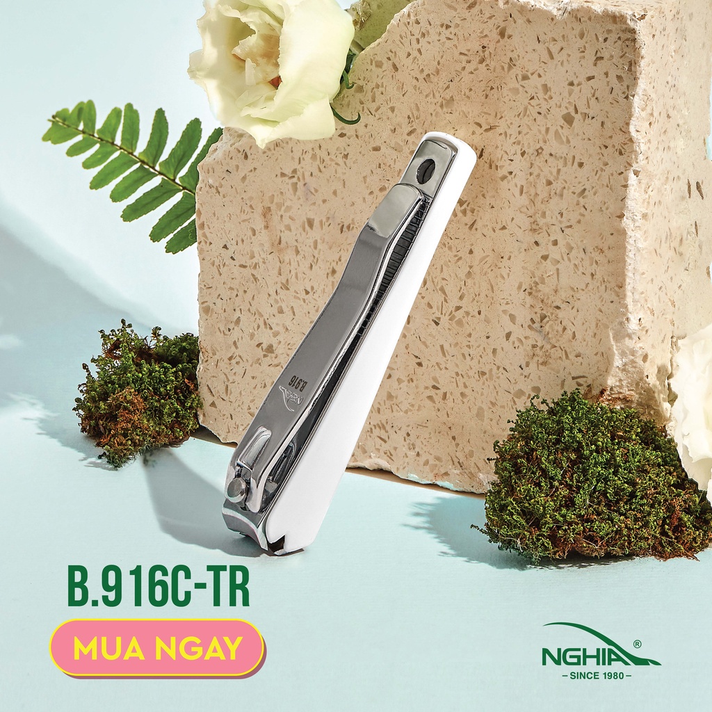 Mô tả Bấm Móng Có Khay Thép Carbon Chuyên Dụng KỀM NGHĨA B.916C - Lưỡi Cong - 3