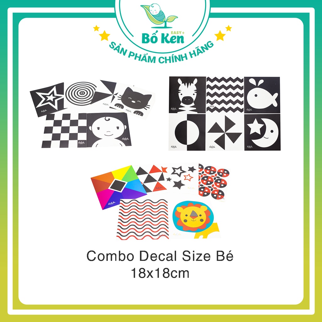 Mô tả Bộ Thẻ Kích Thích Thị Giác Giúp Bé Phát triển Toàn Diện [Chuẩn Phương Pháp Montessori, Loại Decal Dán và Thẻ Gấp] - 2