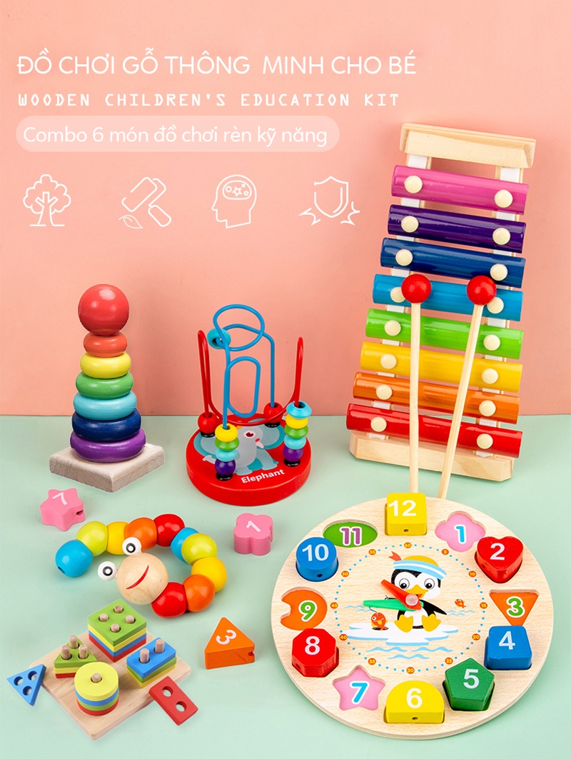 Đồ Chơi Gỗ Thông Minh S-Kids