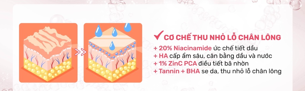 Mô tả Serum Niacinamide 20% Giảm Mụn, Mờ Thâm Đỏ, Thu Nhỏ LCL Derladie Laboratoire Pore Tightening Ampoule 30ml - 6