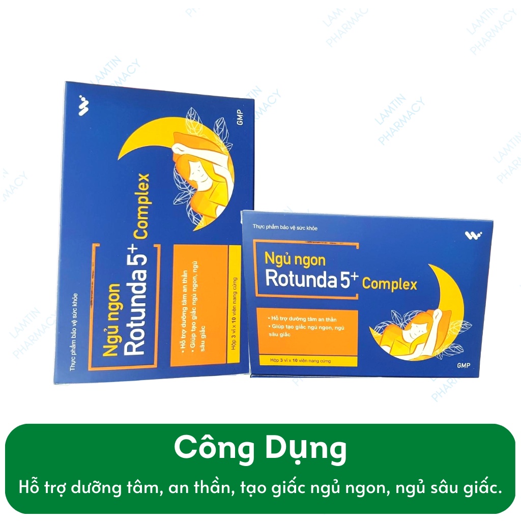 ROTUNDA 5+ COMPLEX Giúp Tạo Giấc Ngủ Ngon Ngủ Sâu Giấc Từ Thảo Dược Quý ...