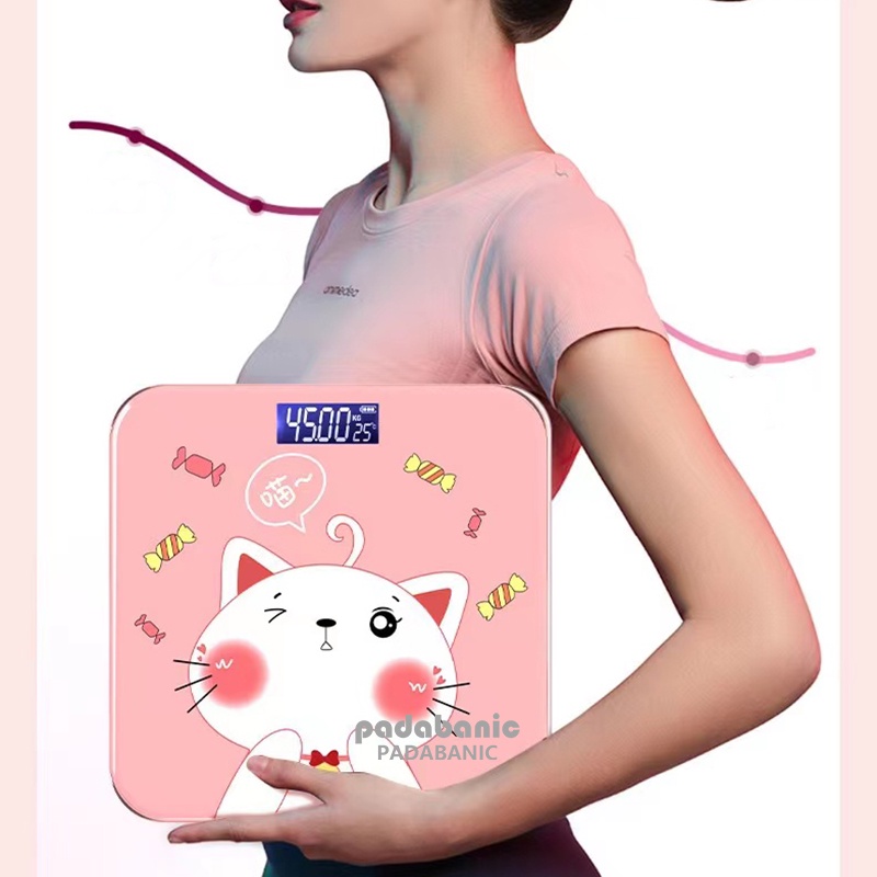 Mô tả Padabanic Cân Điện Tử Cân Sức Khỏe Kích Thước Lớn Chạy Pin Bền Bỉ Tiện Lợi - 2