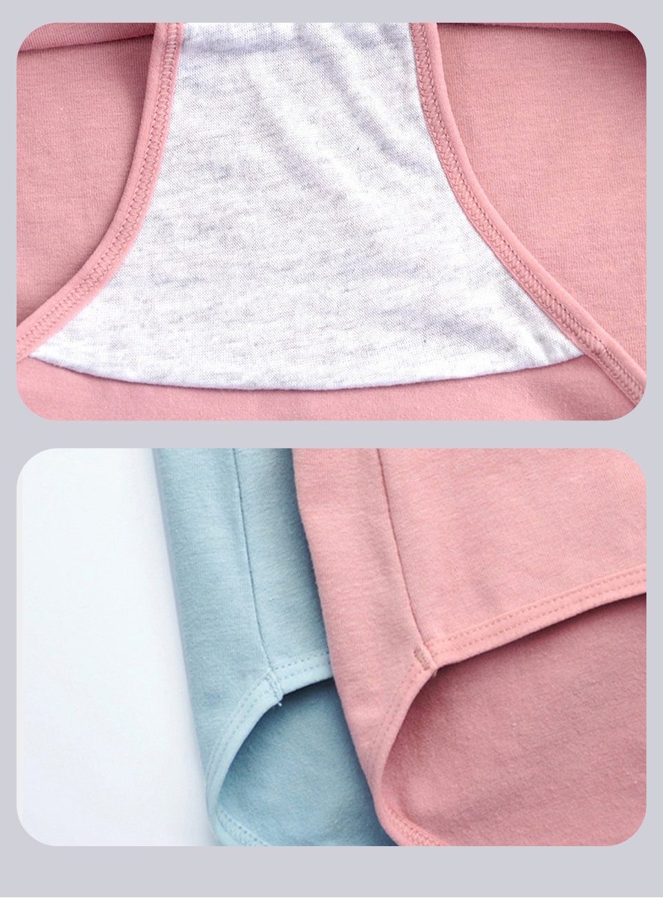 Mô tả Quần Lót Cotton FallSweet Nữ Eo Cao Thoải Mái Màu Trơn Plus Size M-XXXL - 5