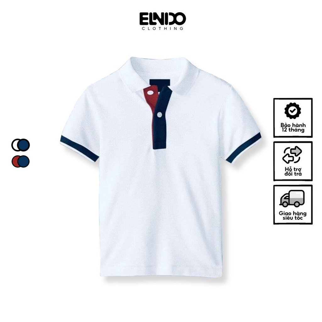 Mô tả Áo polo nam cổ bẻ tay ngắn phong cách cổ điển lịch sự chất liệu cotton cá sấu cao cấp ELNIDO - 4