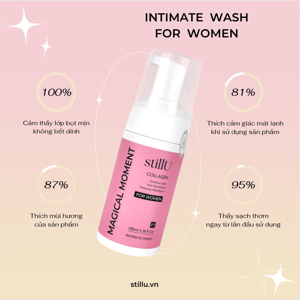 Mô tả Dung Dịch Vệ Sinh Tạo Bọt Nam Nữ stillU 100ml Hương Nước Hoa Khử Mùi Cân Bằng Độ pH Ngừa Viêm Ngứa - 2
