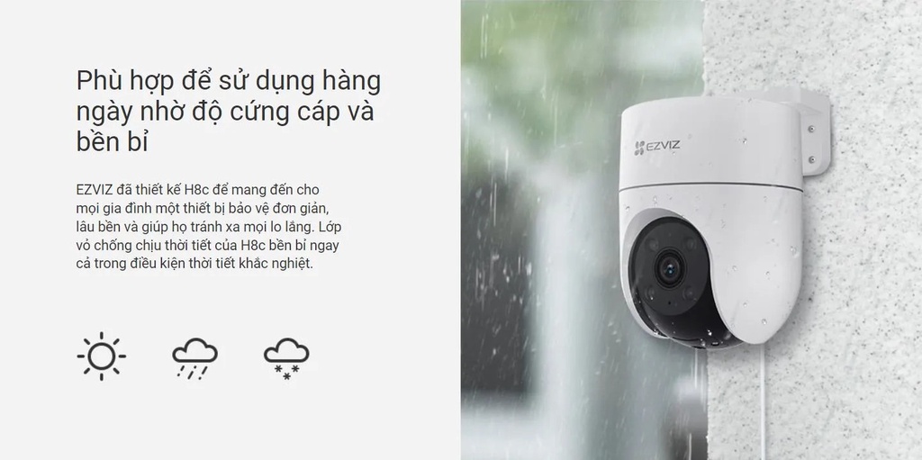EZVIZ H8C weather resistant