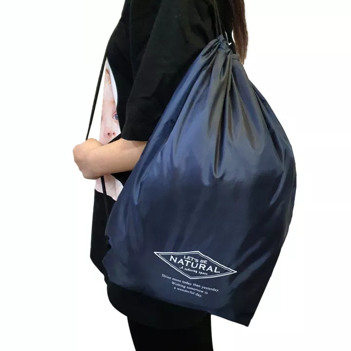 Mô tả Balo Dây Rút Unisex Đựng Đồ Đa Năng, Túi Gấp, Túi Dây Rút Vải Dù Chống Thấm Nước Chính Hãng Amalife - 3