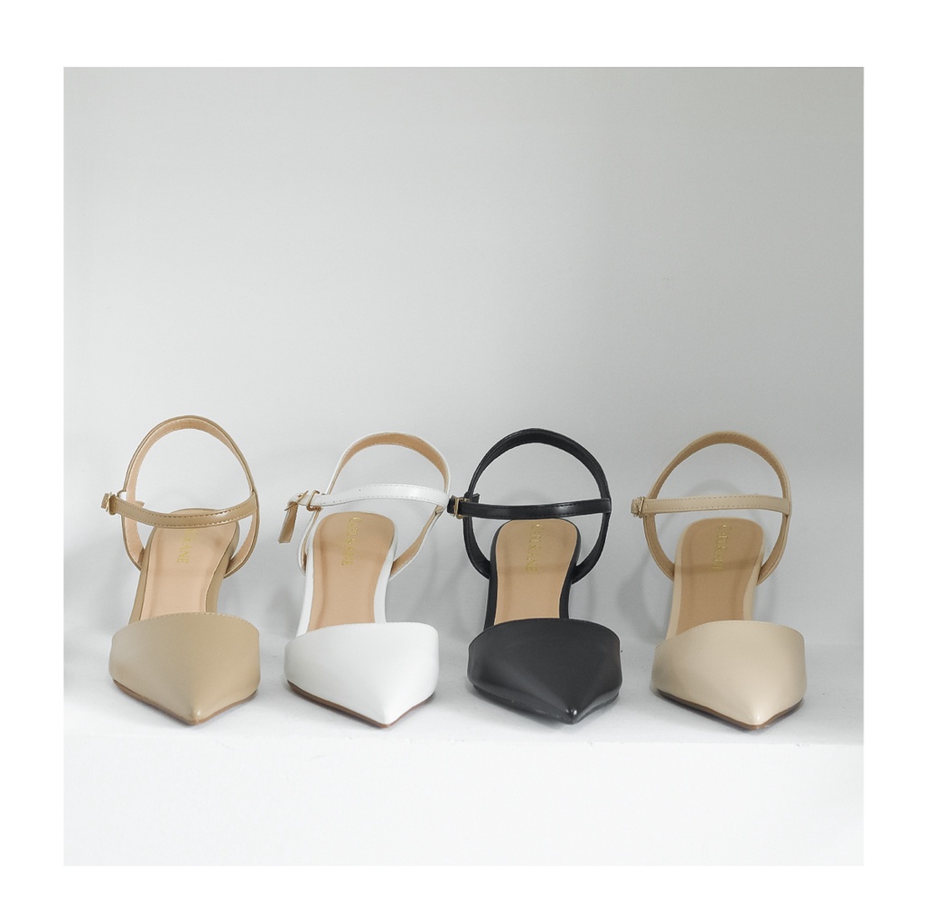 Mô tả Carl & Ane - Giày cao gót nữ mũi nhọn phong cách thanh lịch cao 7cm màu đen - CL039 - 2