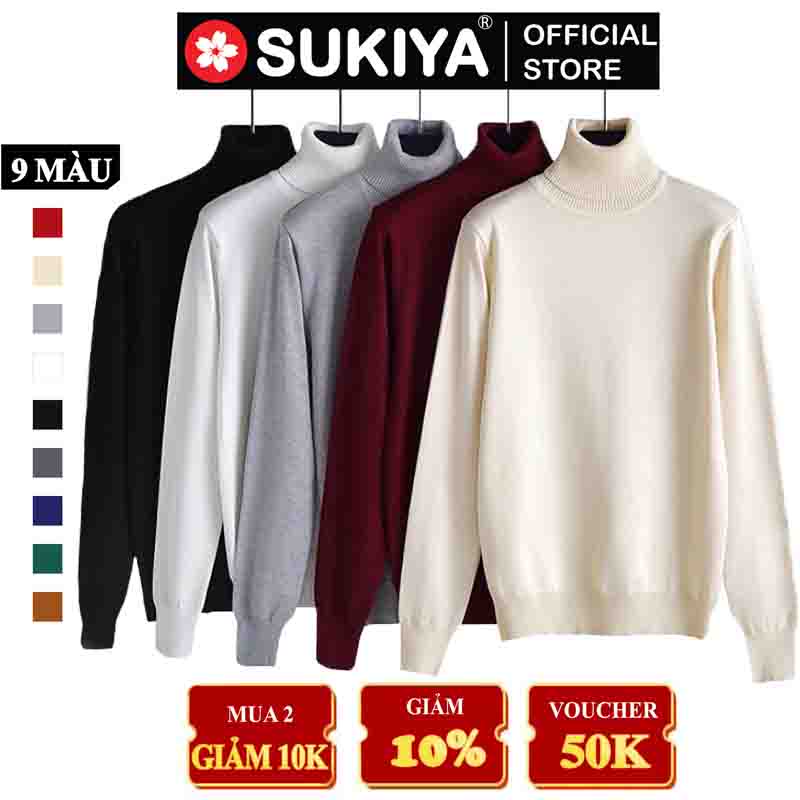 Mô tả Áo Len Cổ Lọ Nam Nữ SUKIYA Full Video Chất Sợi Len Lông Thỏ 380gsm mềm mại kiểu dáng Hàn Quốc Nhiều Màu AL14 - 2