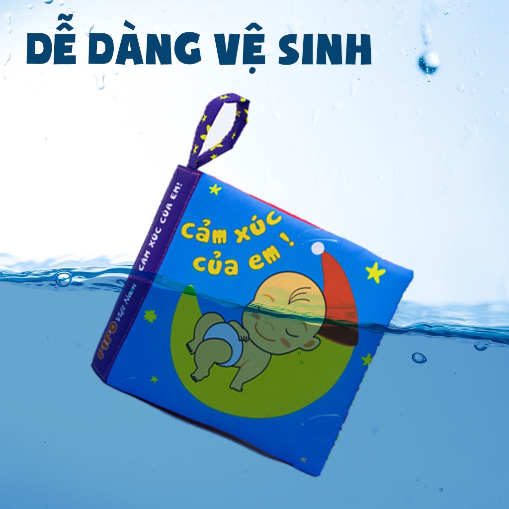 Mô tả Sách vải sơ sinh PiPoVietnam chủ đề Cảm xúc của em - 1