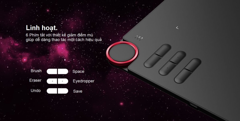 Mô tả Bảng Vẽ Điện Tử XP-Pen Deco 03 10x6inch Wireless Lực Nhấn 8192 Nút Xoay Dial - 3